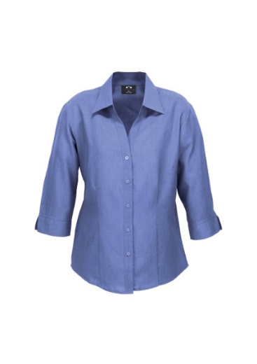 Picture of Biz Collection Ladies Oasis Shirt 3/4 Sleeve 100% breathable comfortcool polyester
